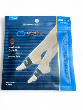 Copper Compression Arch Support Unisex Guaranteed Highest Copper Content NEW NWT